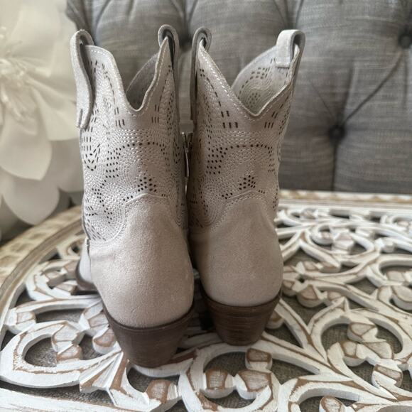 Sundance Weatern Short Suede Leather Cowboy Boots Women’s 37 US 6 - Picture 8 of 11